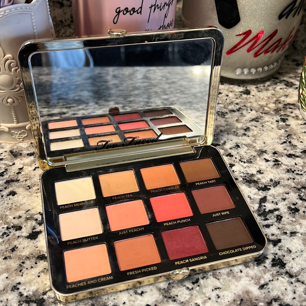 Too Faced Just Peachy Mattes eyeshadow palette. Pre owned.